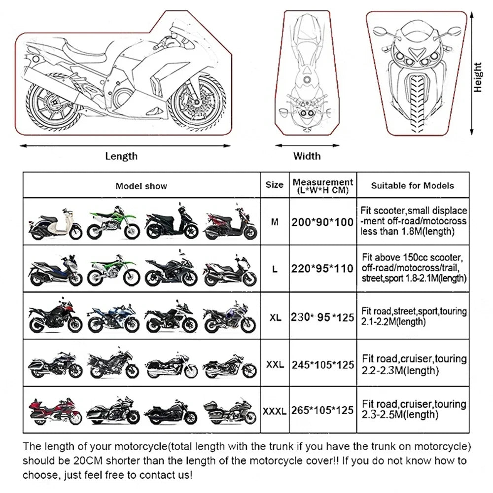 Motorcycle Water Proof Cover