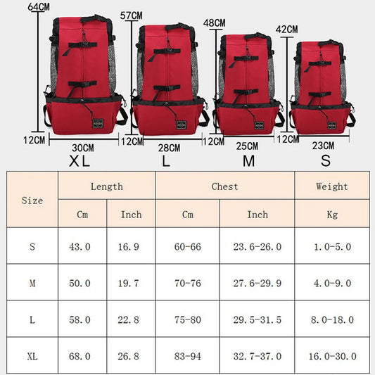 Strong Nylon Dog Carrier Backpack for Small Medium Dogs High Quality Breathable Cycling Backpack for Outdoor Travel Pet Supplies