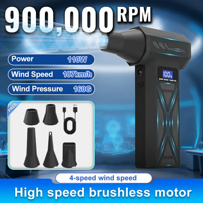 4 Gear Adjustable Turbo Jet Blower