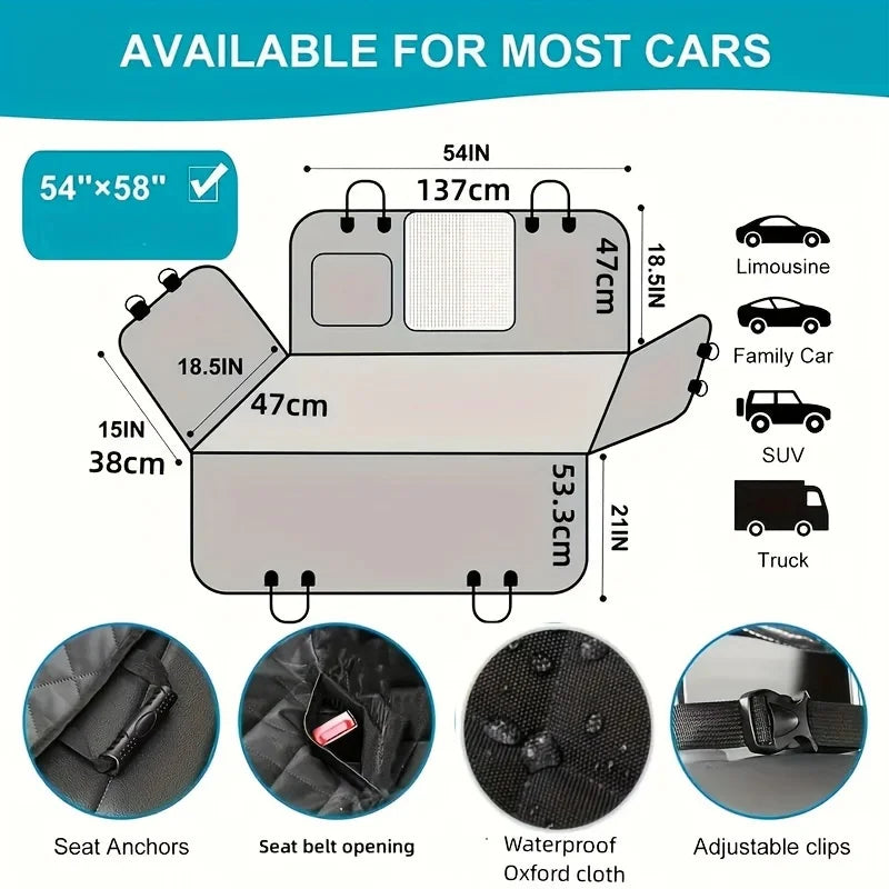 Pet Hammock Car Seat Cover