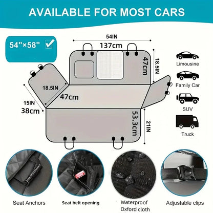 Pet Hammock Car Seat Cover
